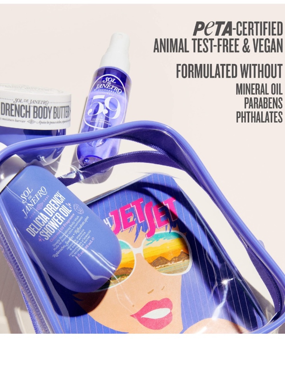 Sol de Janeiro Delicia Drench Jet Set Bath & Body Gift Set NEW! 3 pc gift set - Picture 5 of 12
